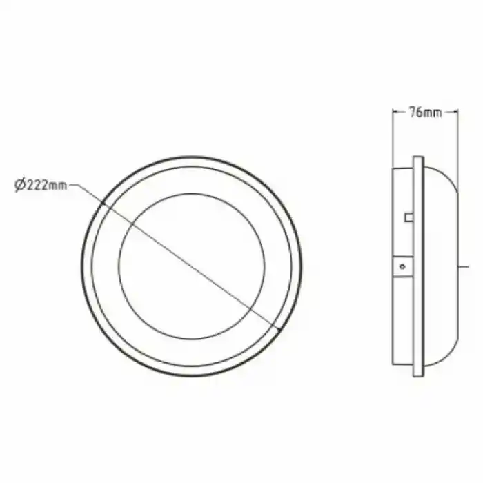 Horoz Artos 20w Siyah Kasa Nemliyer Armatür Beyaz Işık 400-012-128