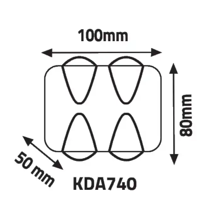 KDA740 Merkür Led Aplik Günışığı 4W 3000K