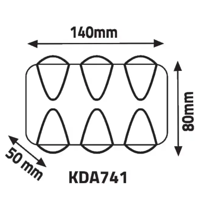 KDA741Merkür Led Aplik Günışığı 6W 3000K