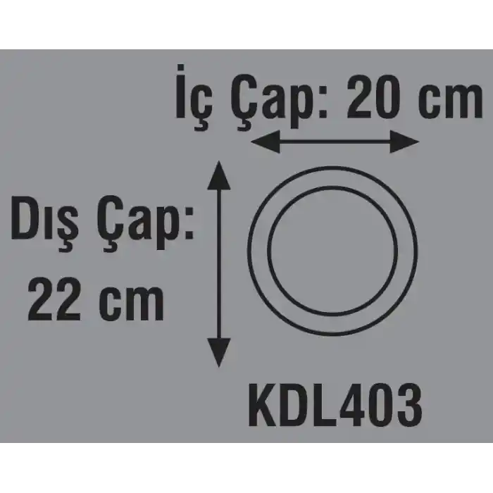 Kendal K2 Global KDL403 18W 3000K Günışığı Smd Yuvarlak Slim Led Panel