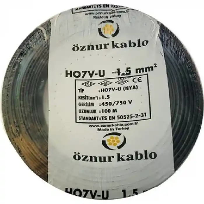 Öznür 1.5mm Nya Siyah 100mt