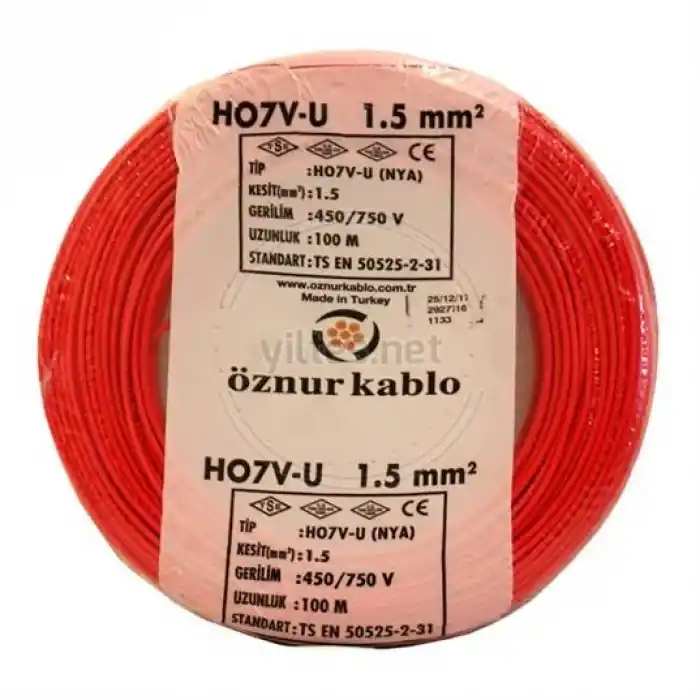 Öznur 1.5mm Nya Kırmızı 100 Mt