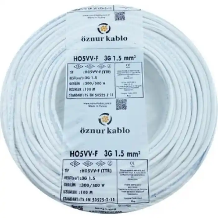 Öznur 3x1.5mm Ttr Kablo ( Metre Fiyatıdır )