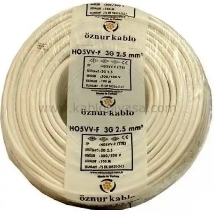Öznur 3x2.5mm Ttr Kablo ( Metre Fiyatıdır )