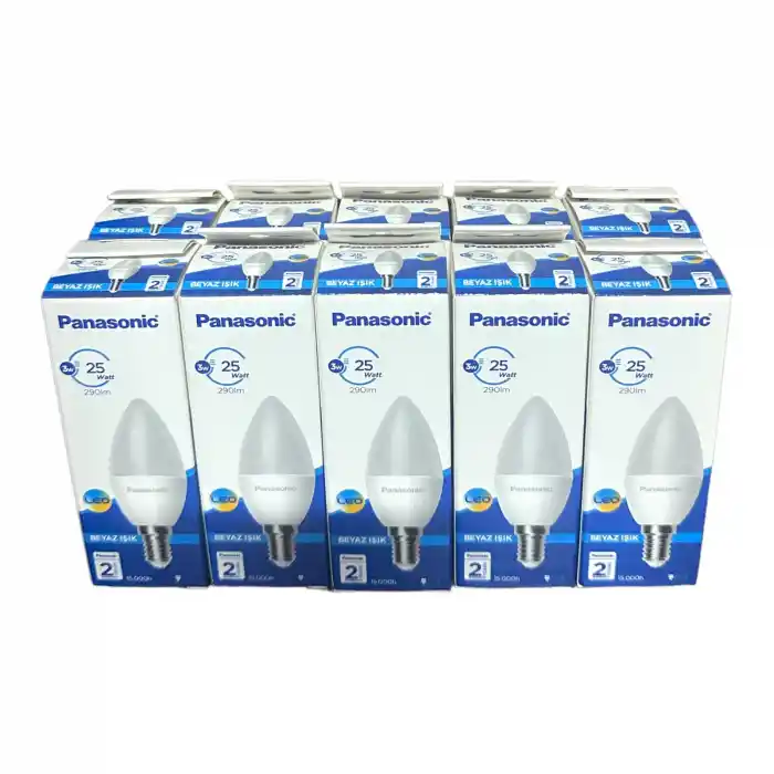 Panasonic 3w E14 6500k Beyaz Işık Led Ampul 10 Adet