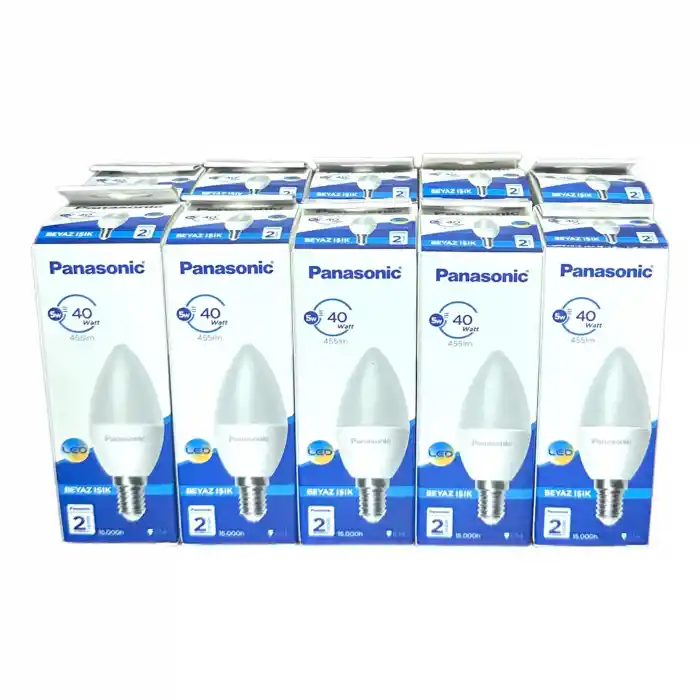Panasonic 5w E14 6500k Beyaz Işık Led Ampul 10 Adet