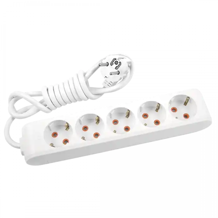 Viko 90113505 Multi-Let Beşli Priz Topraklı Kablolu Çocuk Korumalı 5 Mt