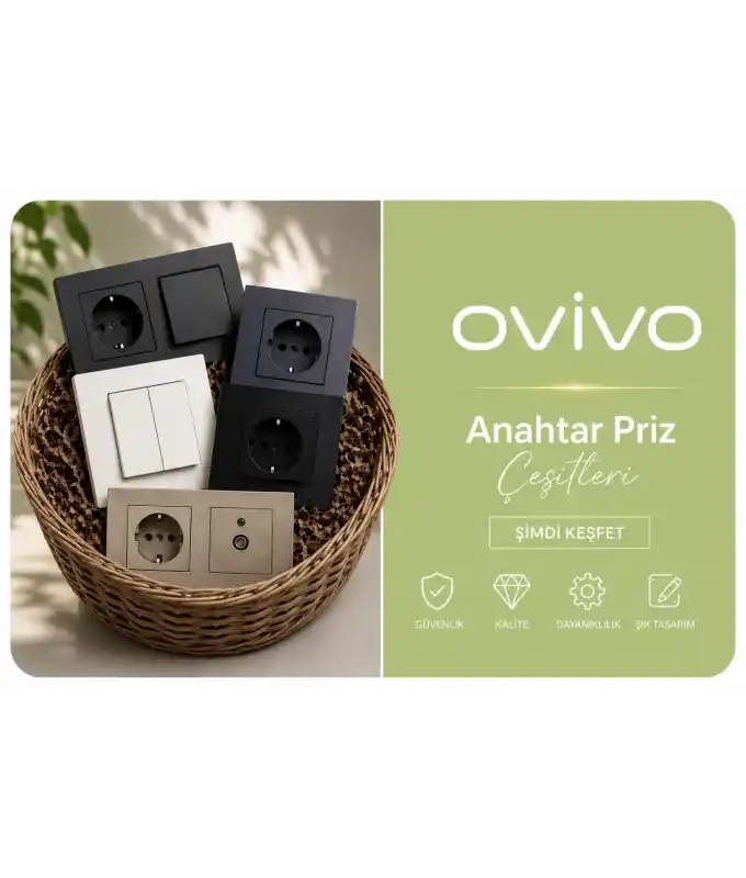 Ovivo Anahtar Priz Renk Ve Modelleri