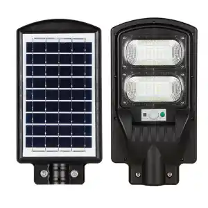 Horoz 100w Siyah Led Solar Güneş Enerjili Lamba Sokak Armatür Beyaz Işık