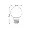 Cata  Ct-4071 1w E27 Kırmızı Ledli Top Gece Lambası