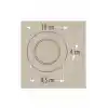 Cata 6w Zebra Led Armatür ( Beyaz-Krom Kasa ) ( Beyaz Işık - Günışığı - Sarı Işık) Ct-5257 Led Spot 6400 Kelvin