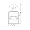 Cata 16W T5 Ledli Bant Armatür Beyaz Ct-2469B