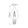 Cata 4w Led Filament Kıvrık Buji Ampul Günışığı Ct-4062G