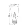 Cata 8w Edison Led Ampul Günışığı Ct-4353g