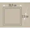 Cata Beyaz Işık 18W Siyah Kasa Sıva Üstü Kare Led Spot Armatür Ct-5236