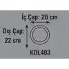 Global K2 KDL403 18W 3000K Günışığı Smd Yuvarlak Slim Led Panel