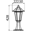 Horoz Begonya-1 Set Üstü Siyah Bahçe Armatürü 400-010-116