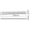 Horoz Gama 60w 7000K Led Bant Armatür Siyah Kasa 120cm 20 Adet