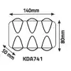 KDA741Merkür Led Aplik Günışığı 6W 3000K