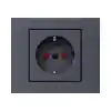 Ovivo Grano Füme Çocuk Korumalı Priz