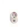 Venso Akım Korumalı Tekli Fiş priz 2x Usb Şarjlı VN6002