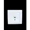 Günsan Visage Beyaz Nümeris (Telefon) Prizi Cat3 + Çerçeve