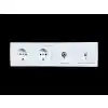 Günsan Visage beyaz yatay 4lü set t. Priz + t.priz + uydu(tv) prizi + nümeris (telefon) prizi