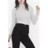 Balıkçı Yaka Body Açıkgri - 8338.1567.