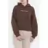 Baskılı Kapşonlu Sweat Kahve - 435.1145.
