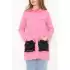 Pullu Gabardin Ceket Pembe - 1019.1367.