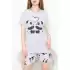 Şortlu Pijama Takımı Gri - 10828.1567.