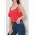 Volanlı Bluz Kırmızı - 10676.1095.
