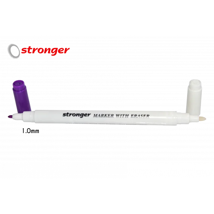 Çift Başlı Hava İle Uçan Mor ve Silgili Kalem 1.0m