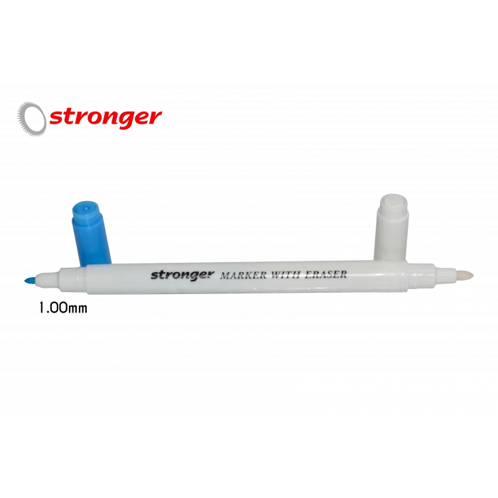 Çift Başlı Mavi ve Silgi Uçlu Kalem (1.00 mm)