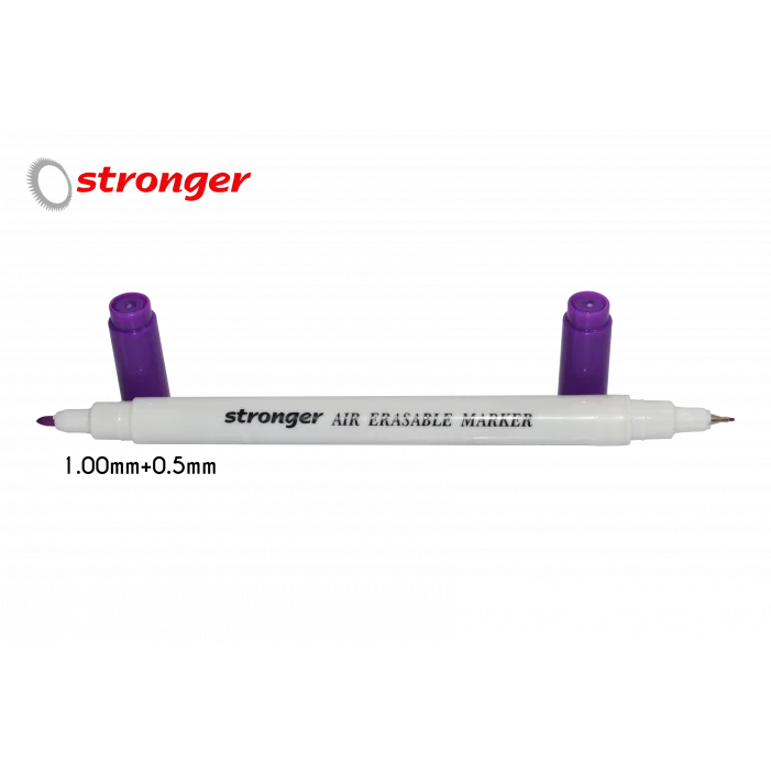 Çift Başlı Mor Hava İle Uçan Kalem 0,5mm+ 1.0mm