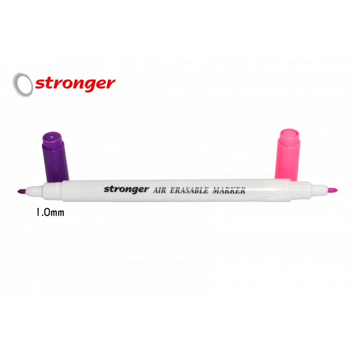 Çift Başlı Pembe ve Mor Hava İle Uçan Kalem 1.0mm