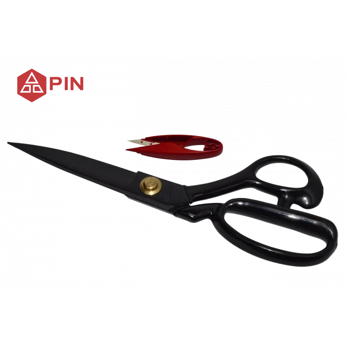 Profesyonel Paslanmaz Çelik Siyah Terzi Makası 12