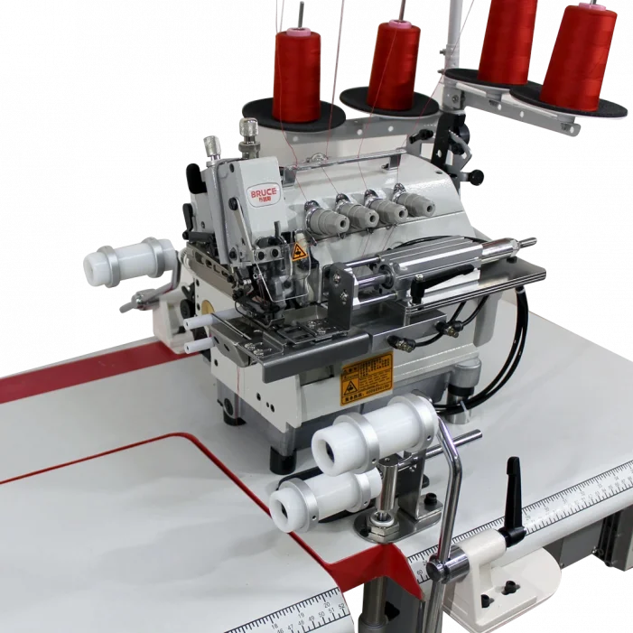 4 İplik Full Otomatik Havalı Yaka Takma Overlok