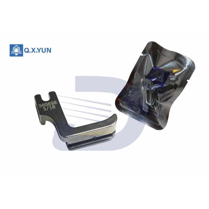 Düz Makine Tek kanallı fitil ayağı (sağ) 3/16