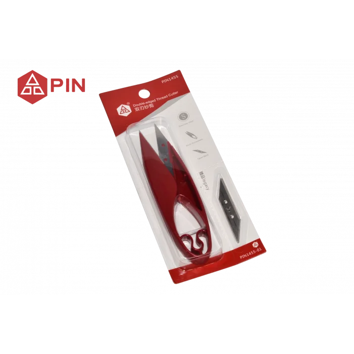 Yedek bıçaklı İplik temizleme makası