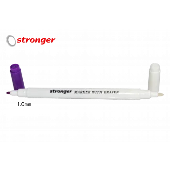 Çift Başlı Hava İle Uçan Mor ve Silgili Kalem 1.0m