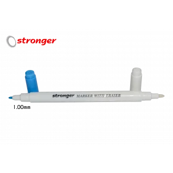 Çift Başlı Mavi ve Silgi Uçlu Kalem (1.00 mm)