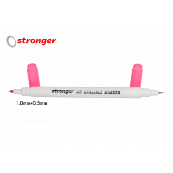 Çift Başlı Pembe Hava İle Uçan Kalem 0,5mm+ 1.0mm