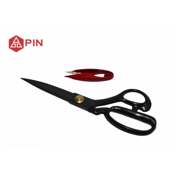 Profesyonel Paslanmaz Çelik Siyah Terzi Makası 10