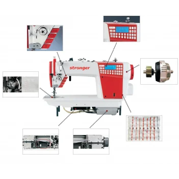 Elektr.Çift Step Mot. Çift Bıçaklı Düz Makine (kot