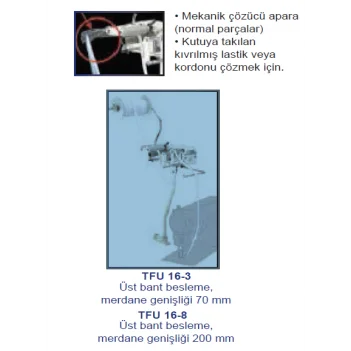 overlok ve zigzag lastik besleyici(üstten)200mm