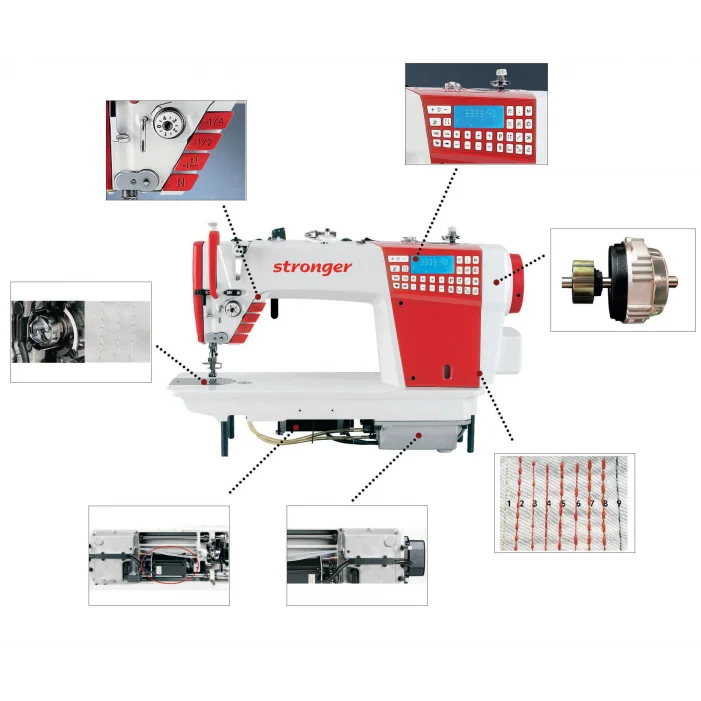 Elektr.Çift Step Mot. Çift Bıçaklı Düz Makine (kot