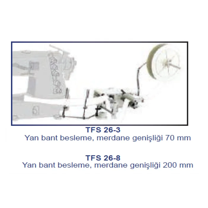overlok zigzag lastik besleyici (yandan) 200mm