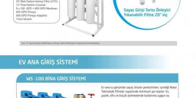 Ev Ana Giriş Su Arıtma Sistemi