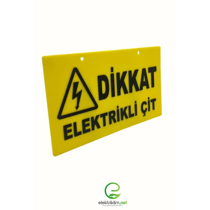 Elektriklim Çit Uyarı Levhası